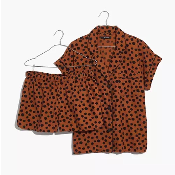 Madewell Other - Madewell Leopard Flannel Pajama Set SZ Small